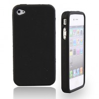 Silikonové ochranné pouzdro pro iPhone4 (černé)